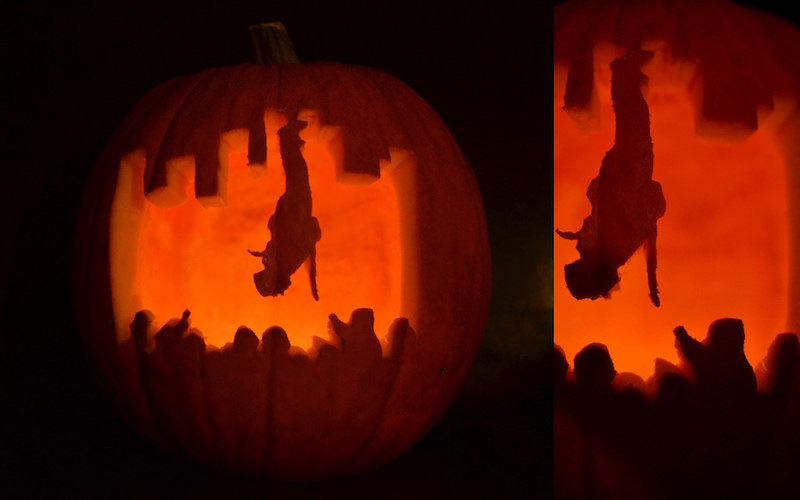 Houdini pumpkin carving