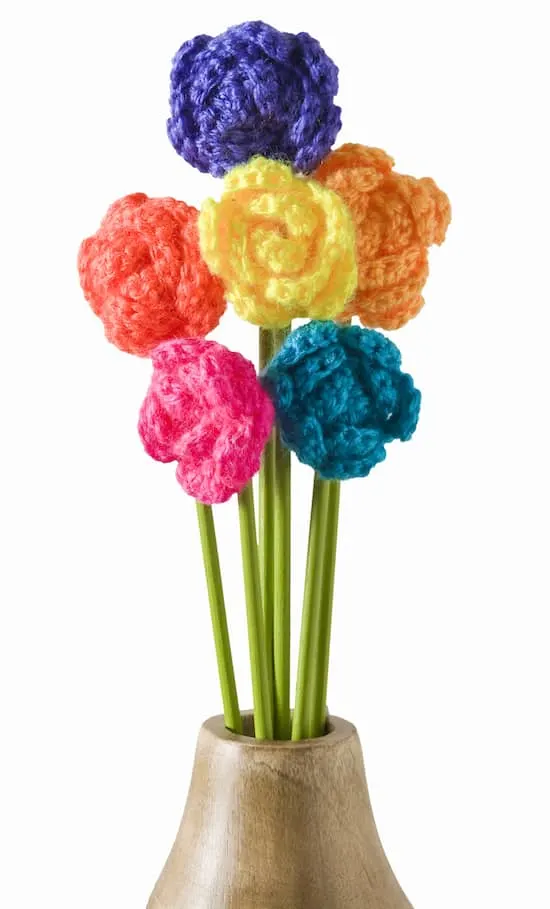 How to crochet flowers