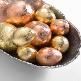 How to gold leaf Easter eggs