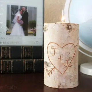 Birch Pillar DIY Candle Holder