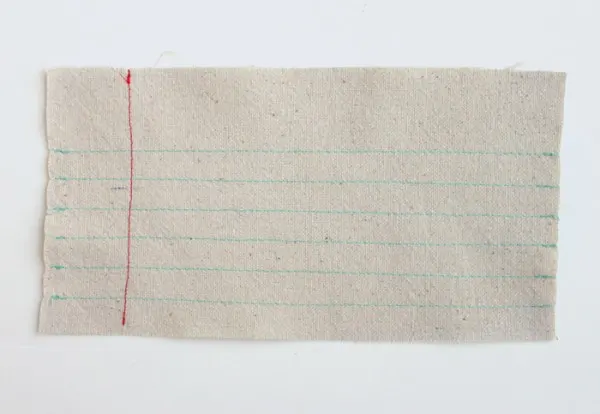 Notebook Paper Zipper Pencil Pouch Tutorial
