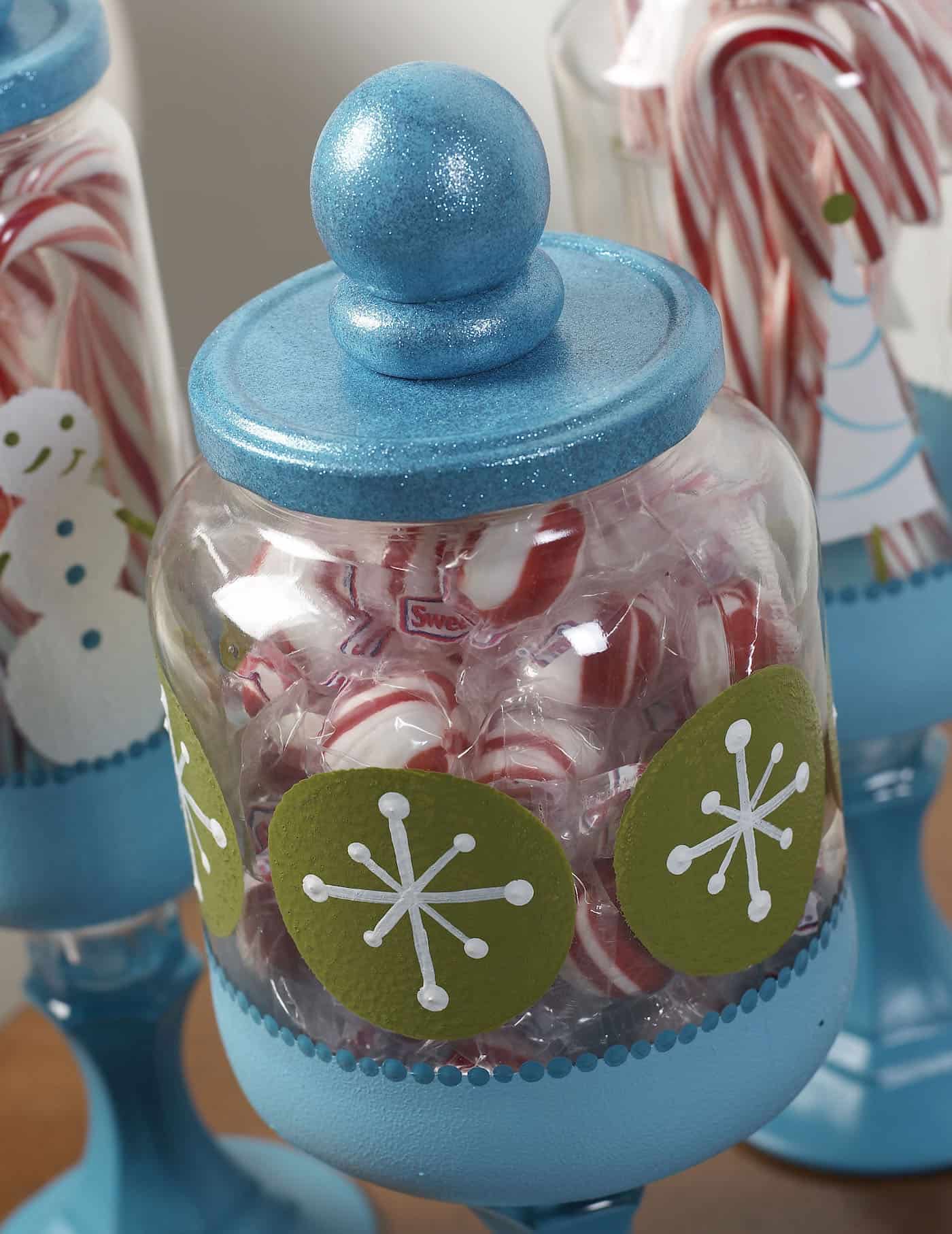 DIY Christmas candy jars