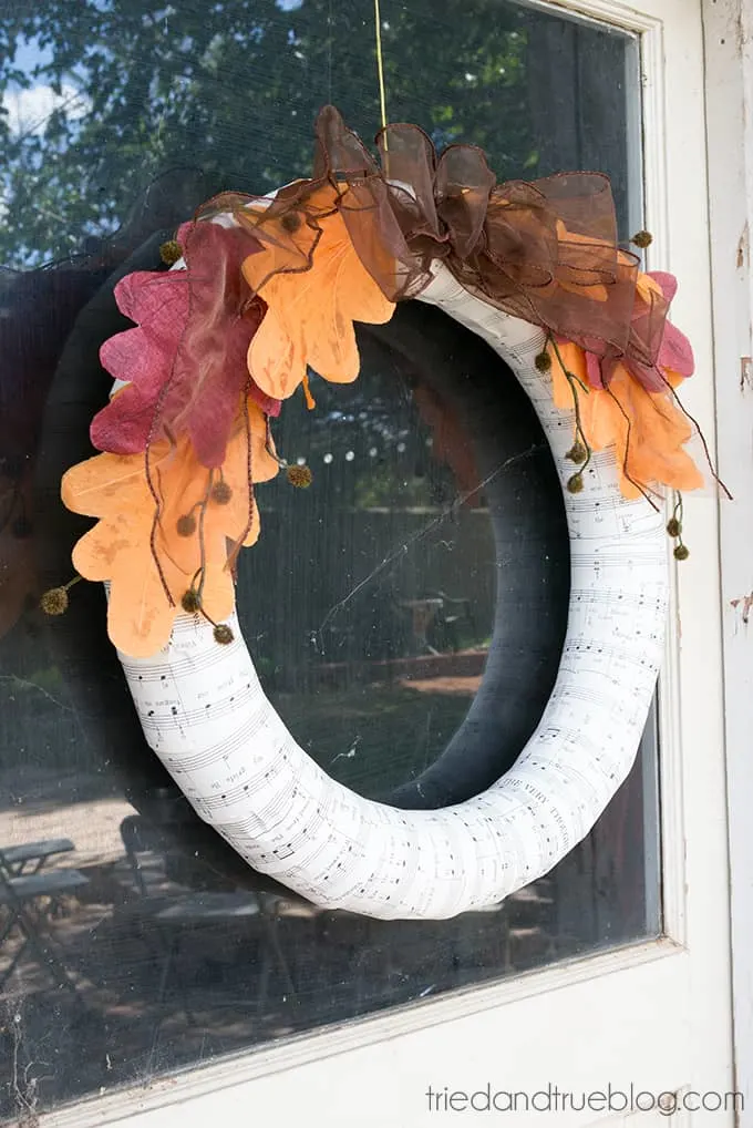 Mini Pumpkin Wreath with Dollar Tree Supplies - DIY Candy
