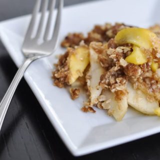 Make a delicious apple-peach crisp recipe in under an hour. Serve with ice cream or on its own - either way, it's delicious!