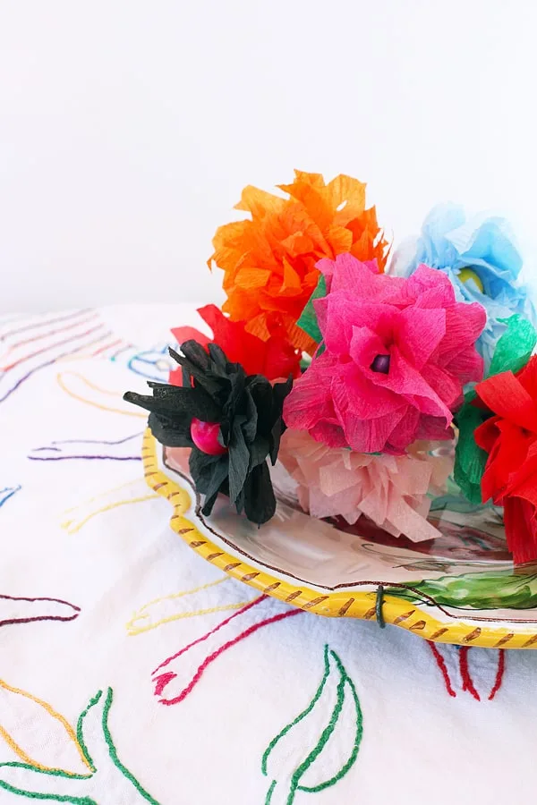 Easy Tissue Paper Flowers for Kids and Adults