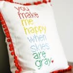 How to make a cross stitch pillow