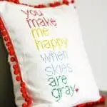 How to make a cross stitch pillow