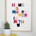 Easy Felt Craft: Song Lyric Word Art