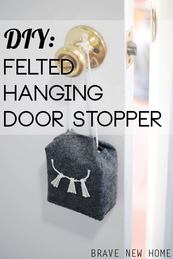 DIY Door Stop Using Felt