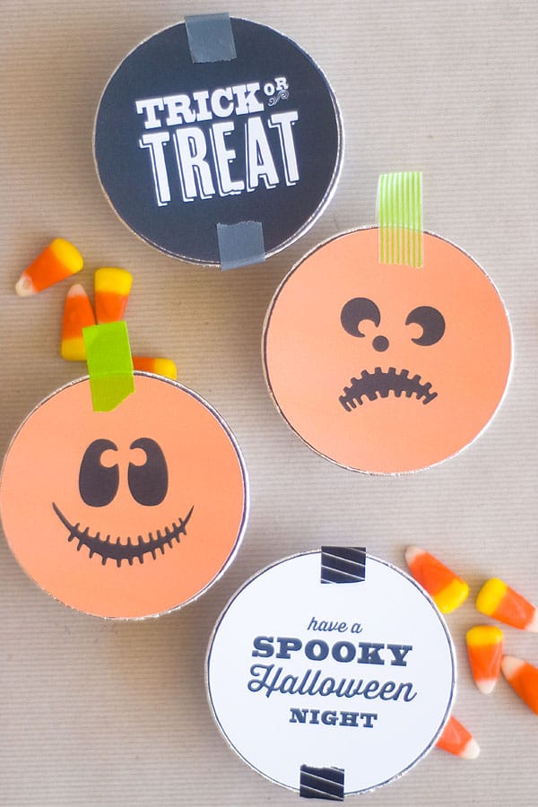 diy halloween favors with washi tape