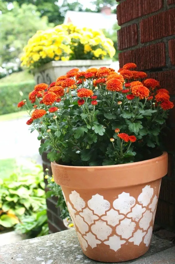 stencils for flower pots