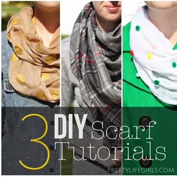 DIY Scarf : Three Scarves and Ways to Make Them Fabulous