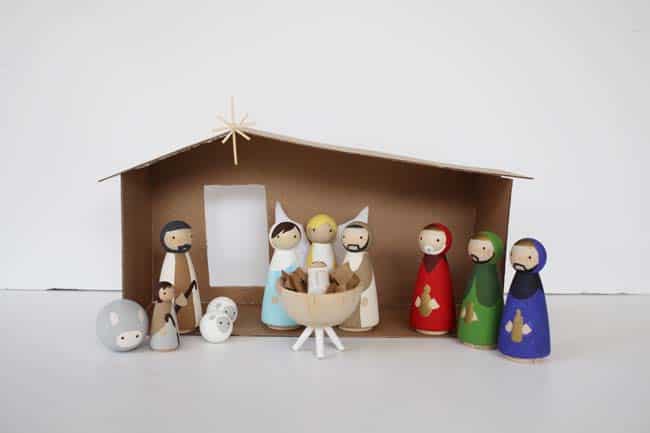 Nativity Scene Blow Mold Decoration