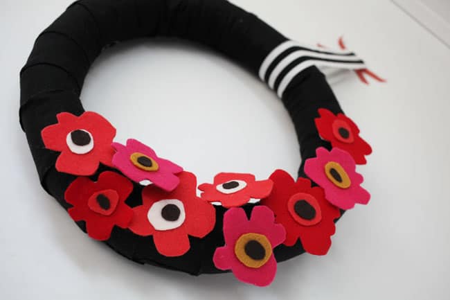 You'll never believe that this DIY wreath is a pool noodle underneath! If you love Marimekko, this craft is for you.