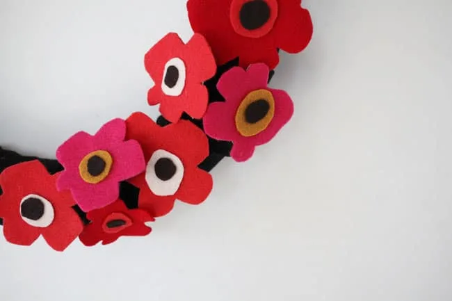 You'll never believe that this DIY wreath is a pool noodle underneath! If you love Marimekko, this craft is for you.