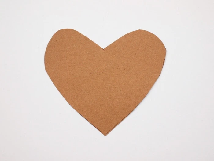 Cardboard heart template