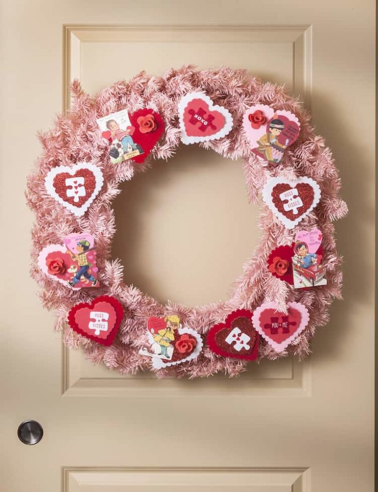 Vintage Style Valentine Wreath in 15 Minutes!