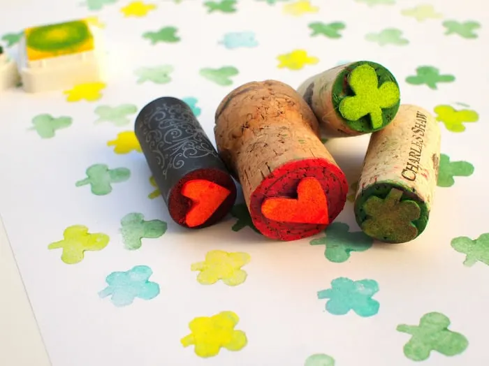 Learn how to make wine cork stamps