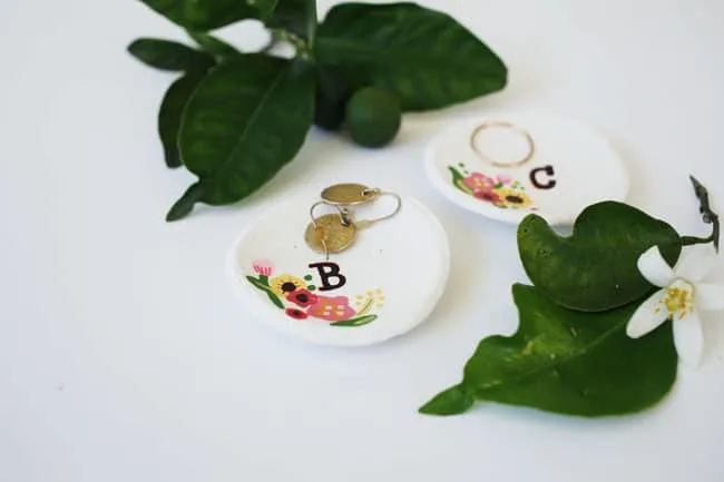 diy clay ring dish for a personalized gift