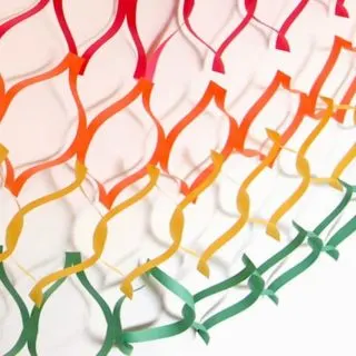 Colorful DIY paper garlands