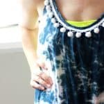 Tie dye slip dress