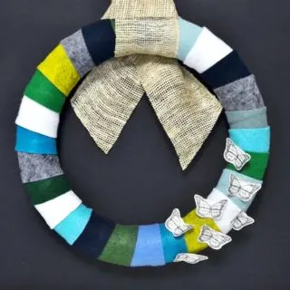 diy felt wreath