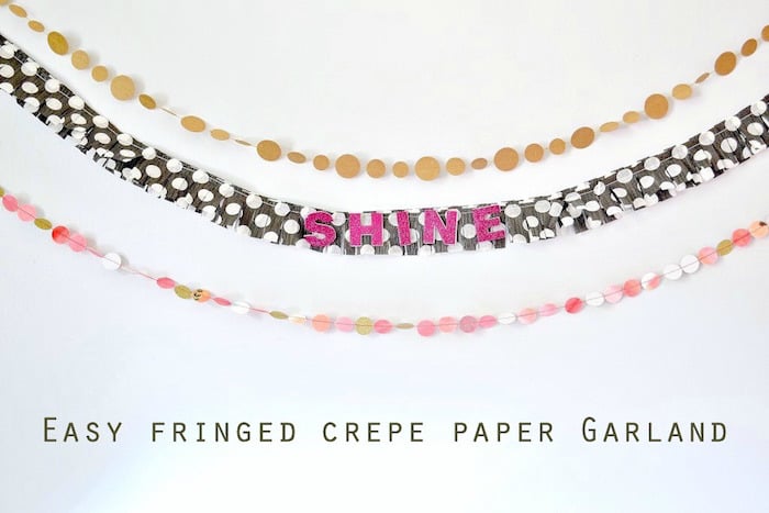 How to make a crepe paper garland