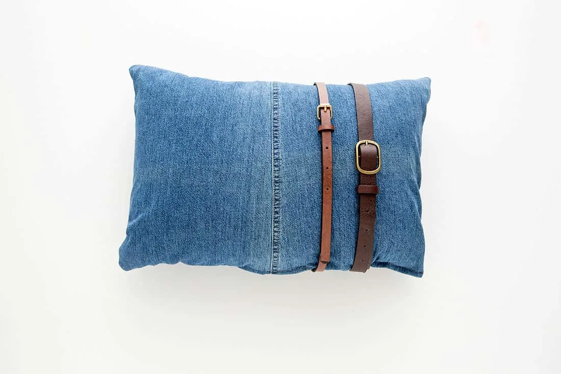 Upcycled Denim Pillow