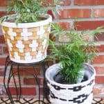 Tribal painted basket idea