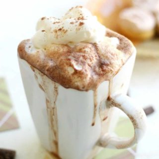 This delicious hot chocolate recipe is so creamy and rich that it will put the hot cocoa packets in your cupboard to shame.
