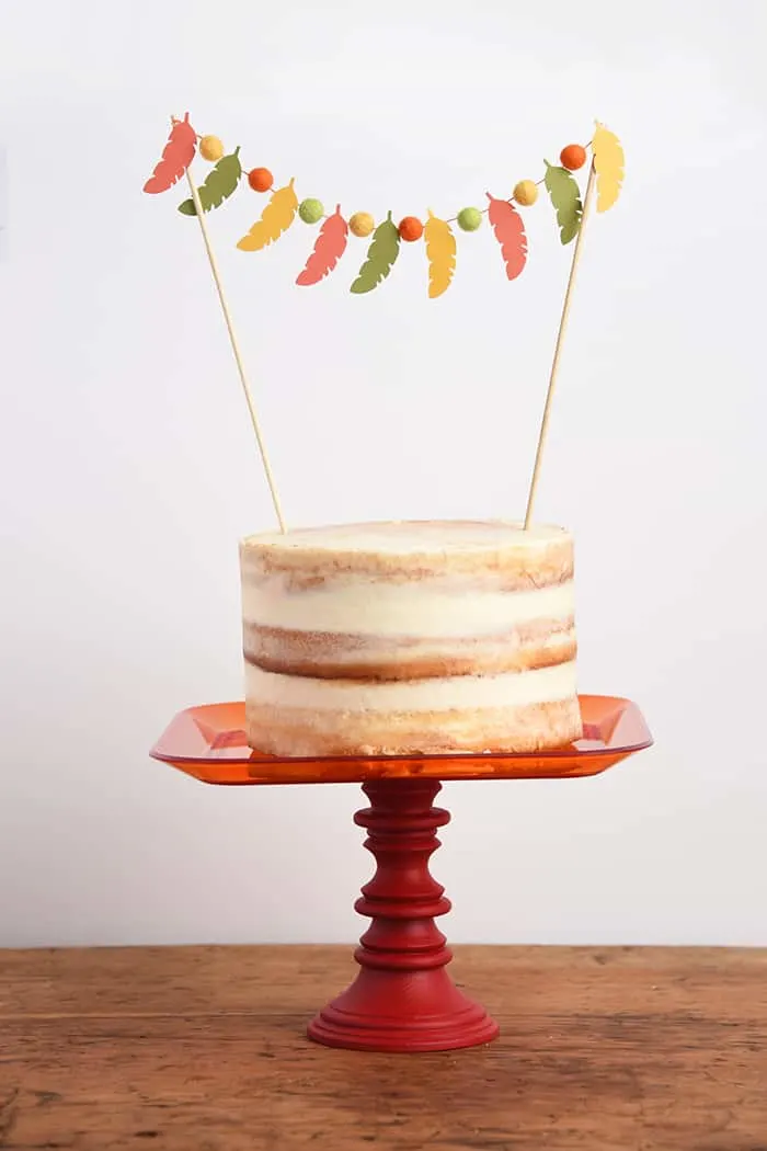 How to make a cake topper for fall