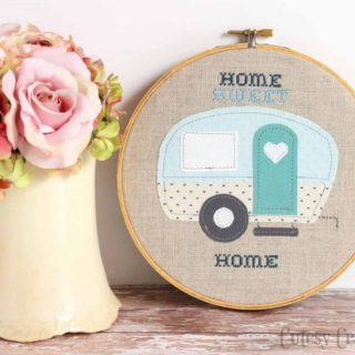 Home Sweet Home caravan applique pattern
