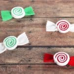 DIY Christmas hair bows made out of felt