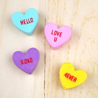 DIY heart magnets for Valentine's Day