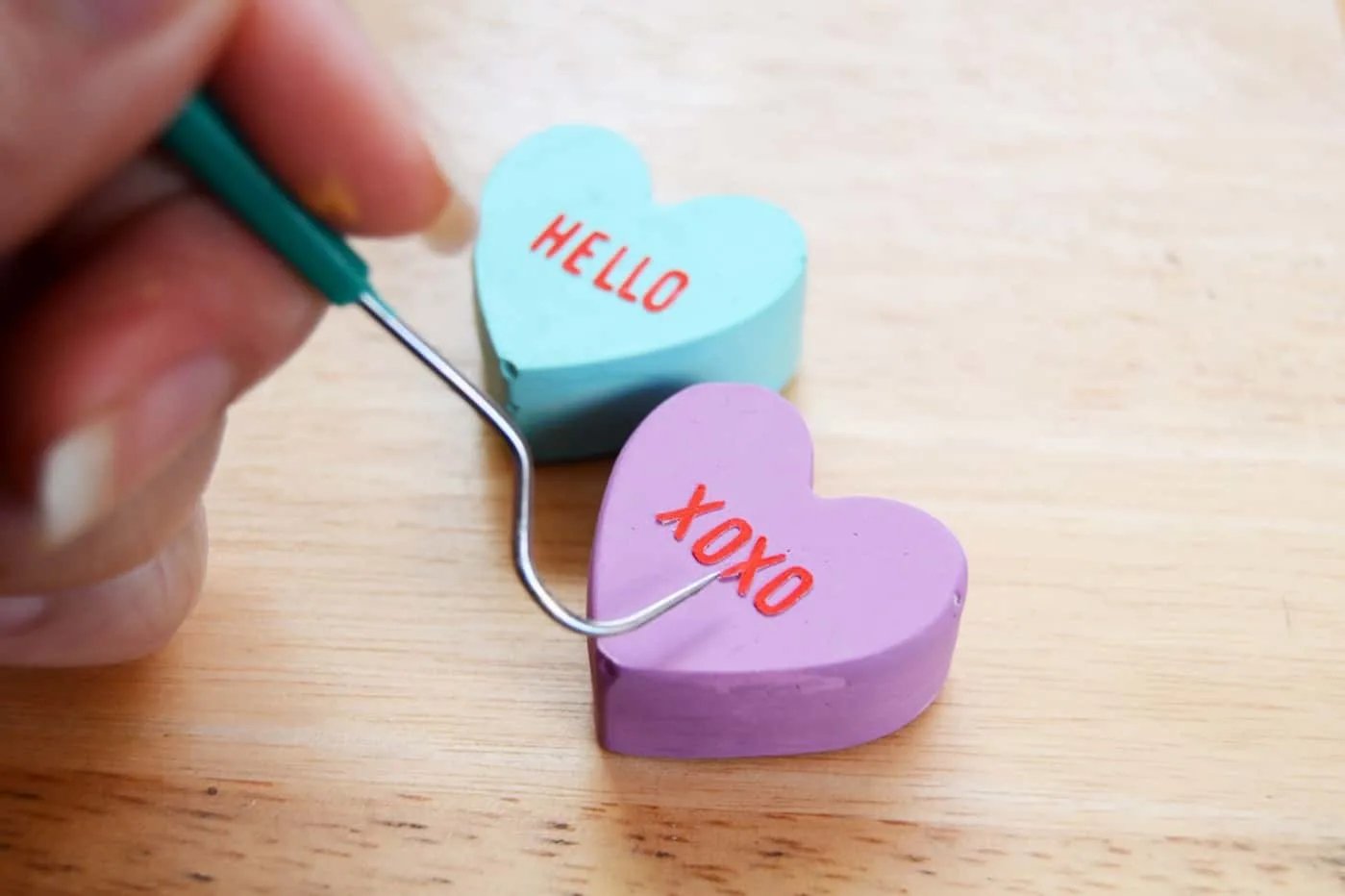 Conversation Heart Valentine's Day Magnets - DIY Candy
