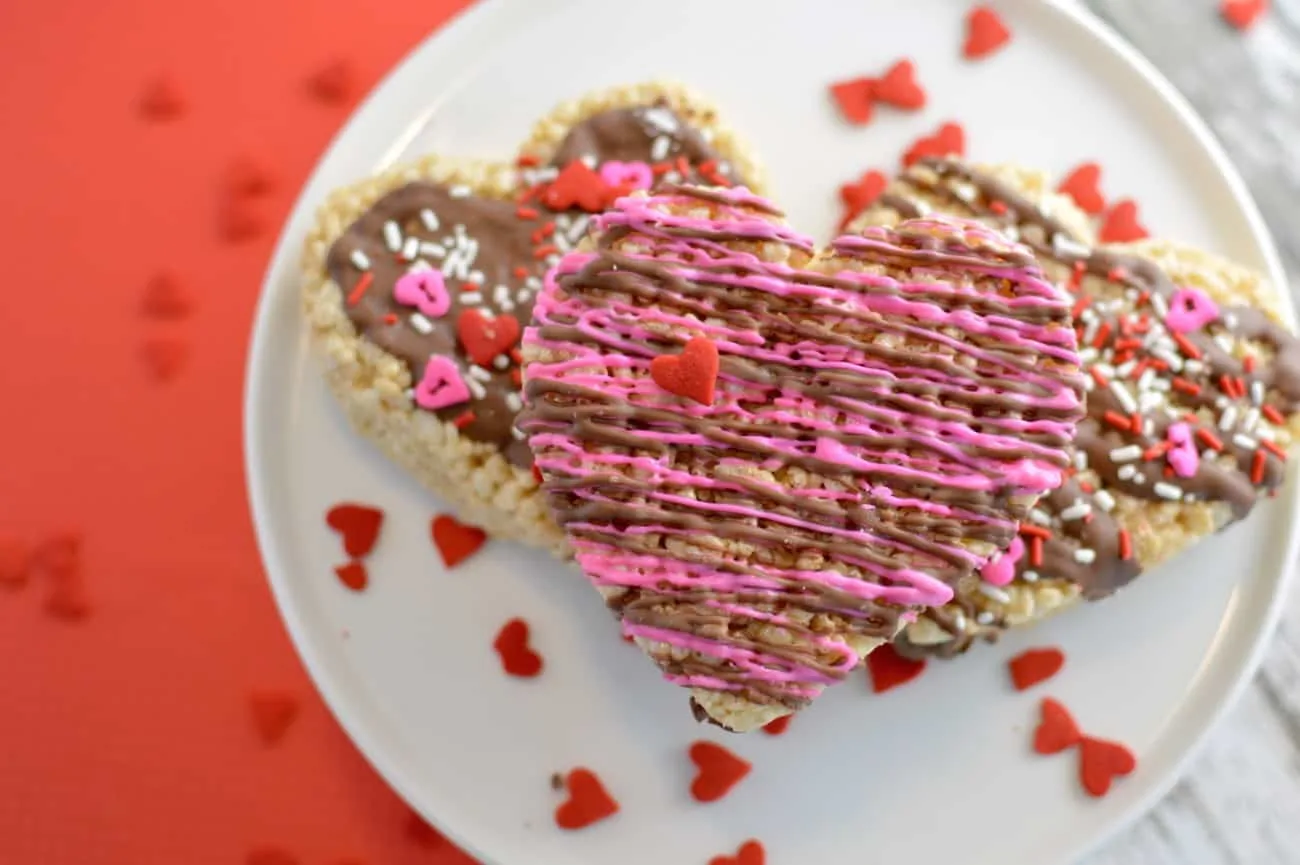 valentine's rice krispie treats