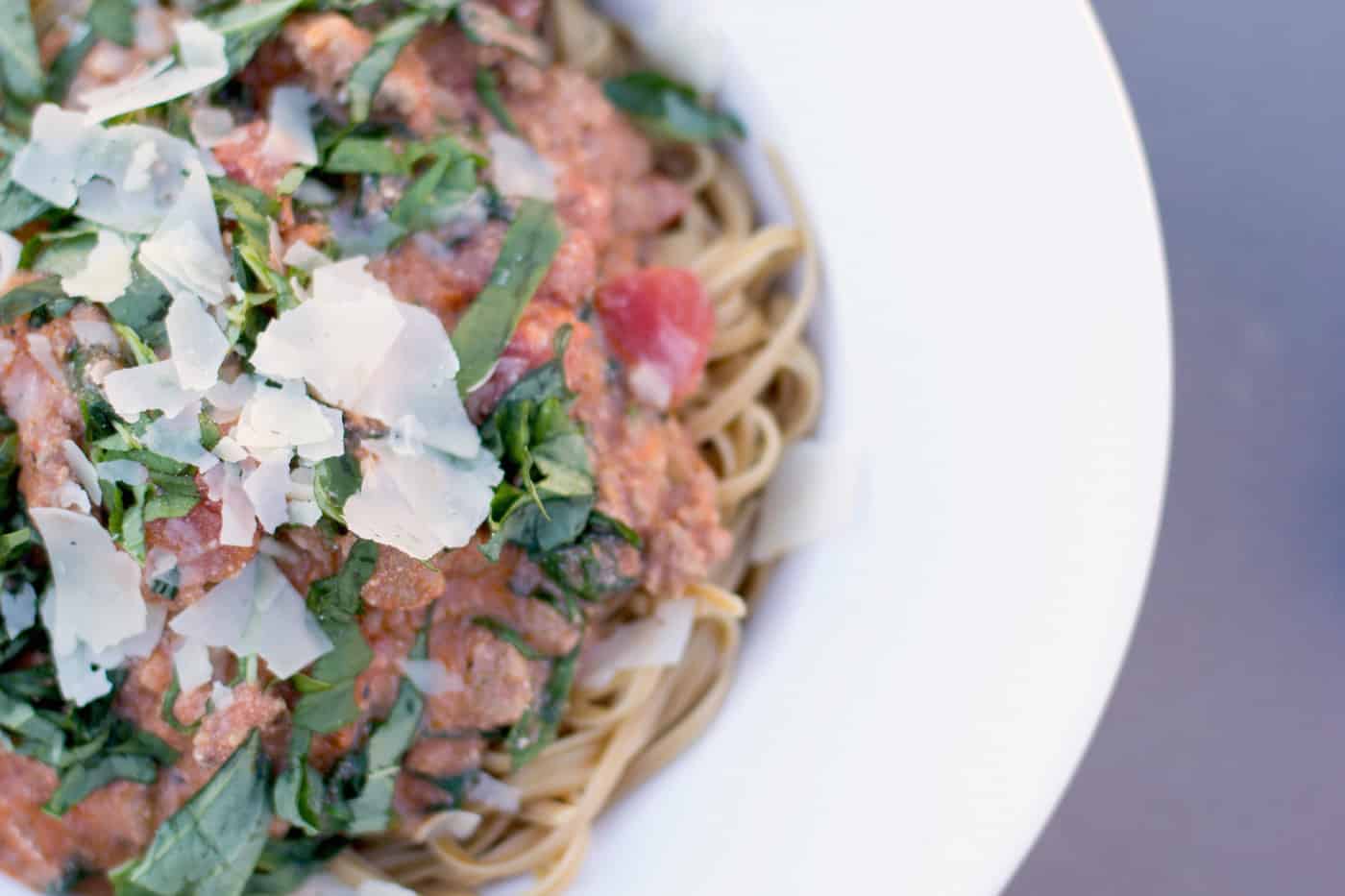 Italian Sausage and Spinach Pasta in Minutes