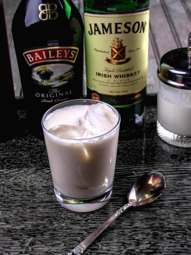 Irish White Russian Cocktail with Four Ingredients Story