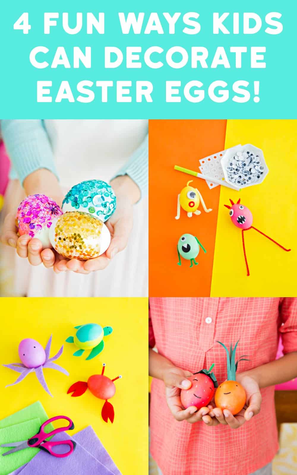 Easter Egg Decorating for Kids (Four Unique Ideas!)