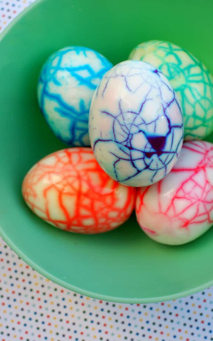 Rainbow Easter Egg Decorating for Kids