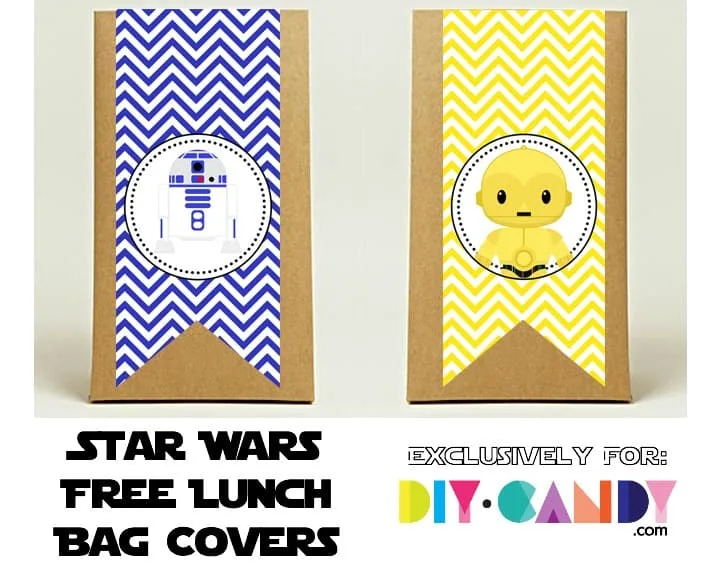 Free Star Wars Printables - Lunch Bag Covers 2