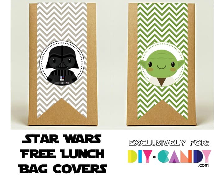 Free Star Wars Printables - Lunch Bag Covers