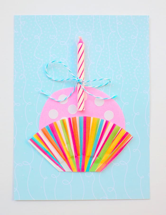 Cute Cupcake DIY Birthday Card (in Minutes)
