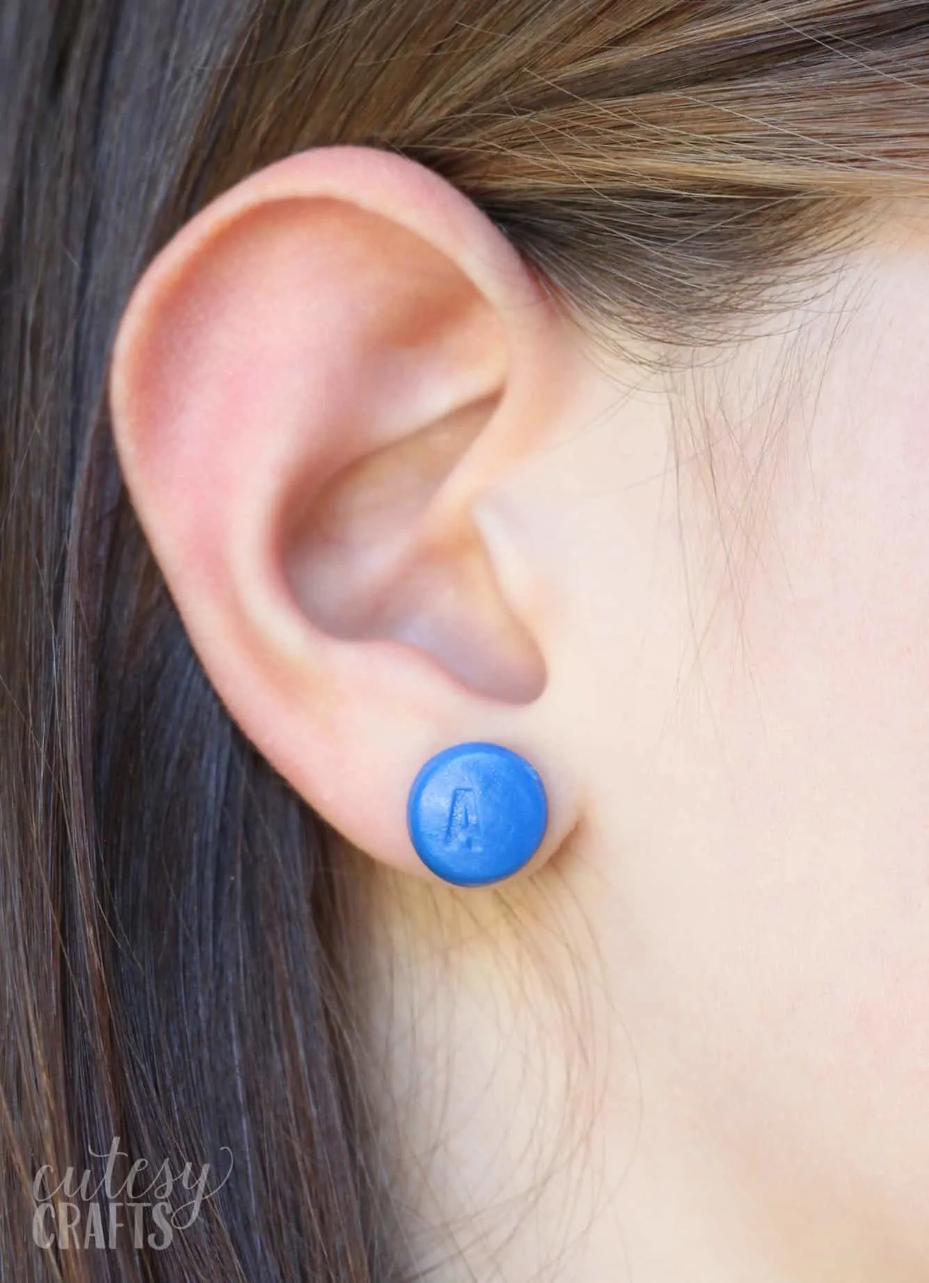 Nintendo controller button earrings