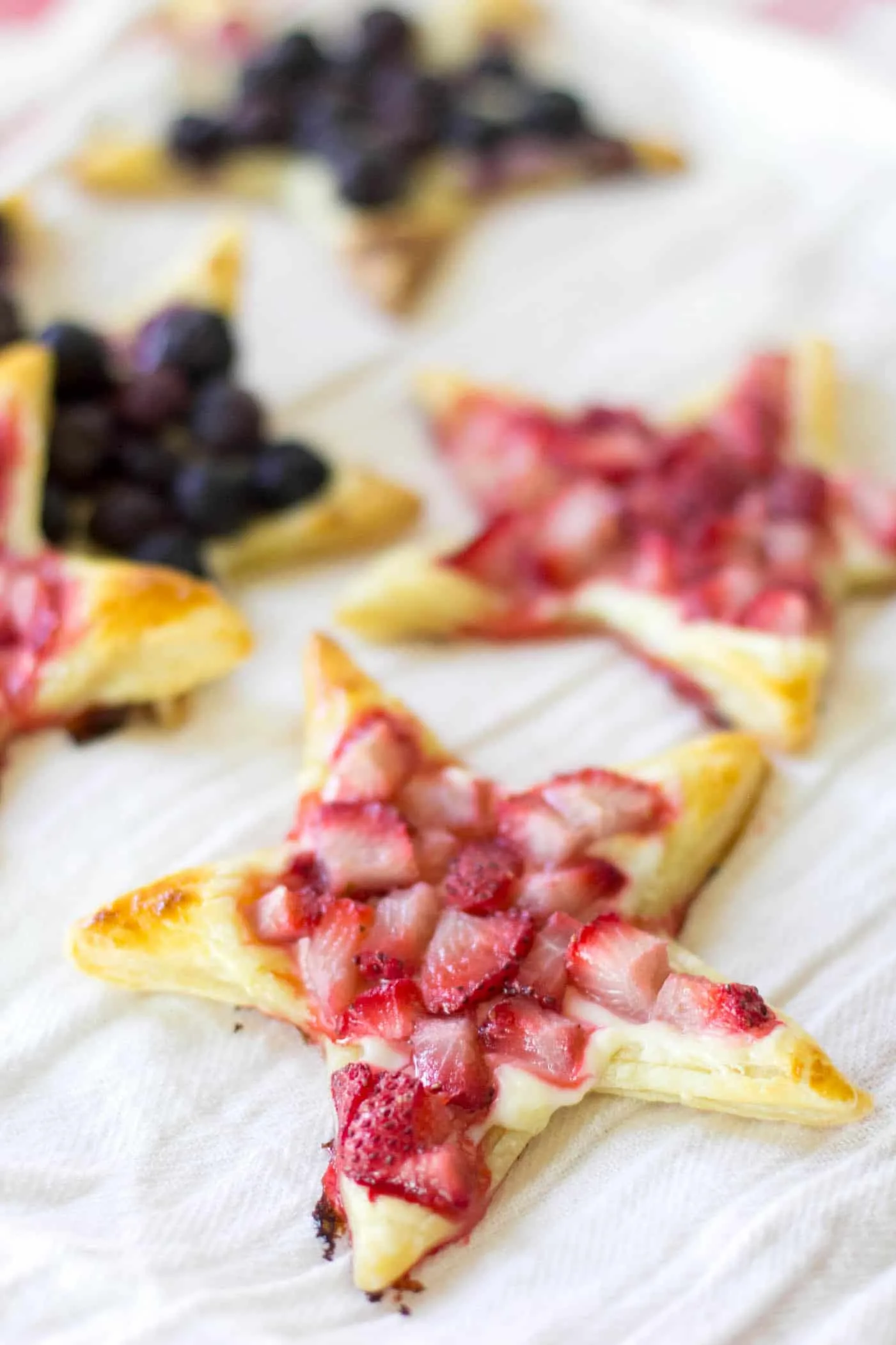 puff pastry dessert with berries