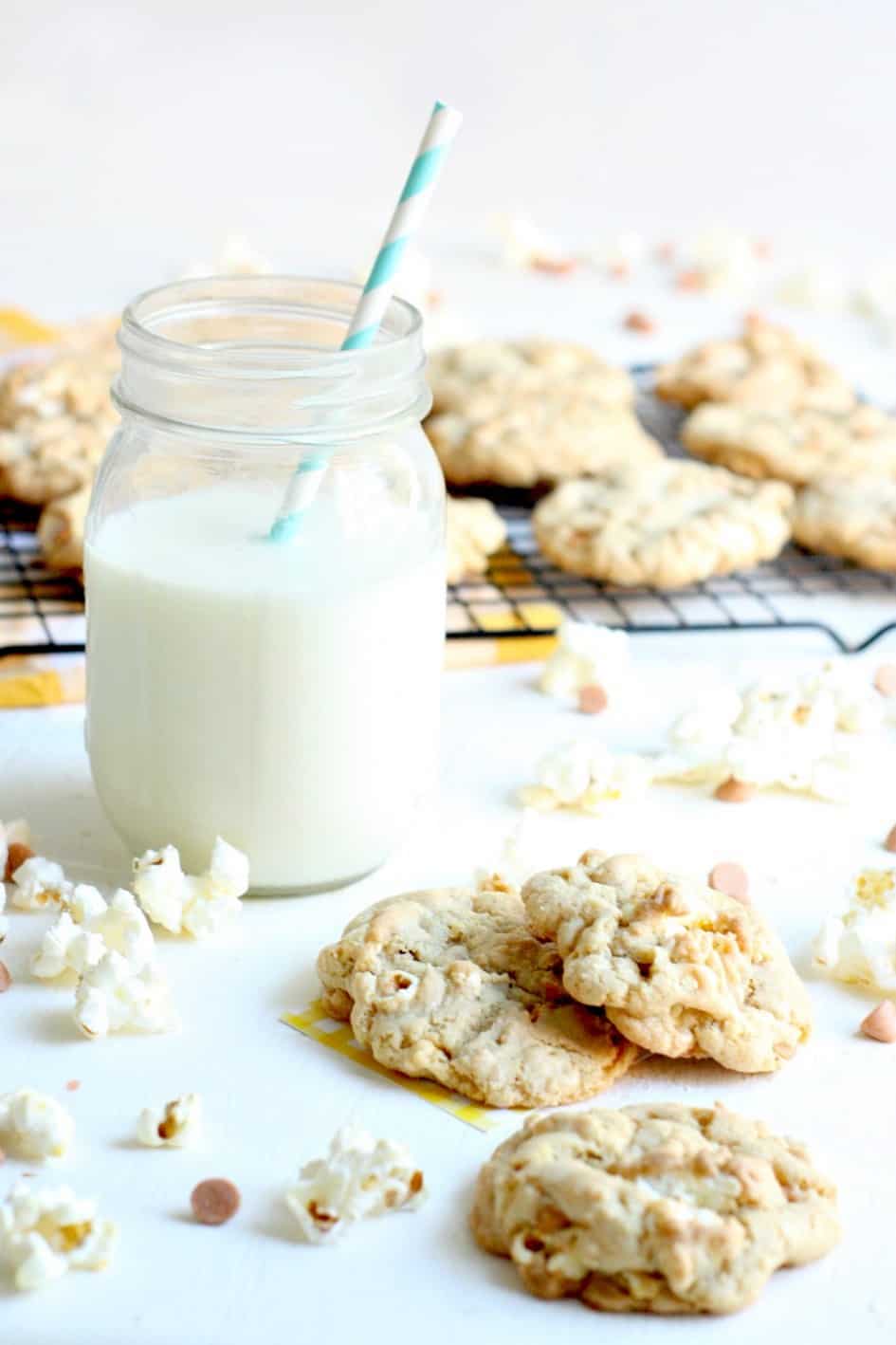 Buttered Popcorn and Butterscotch Cookies