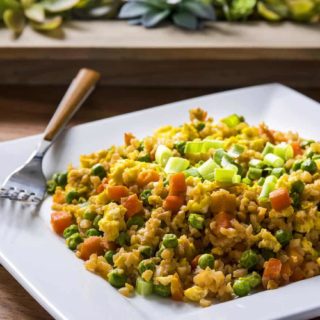 Cauliflower rice recipe - fried rice with veggies