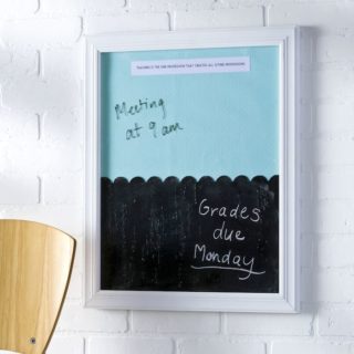 DIY Dry Erase Board and Chalkboard