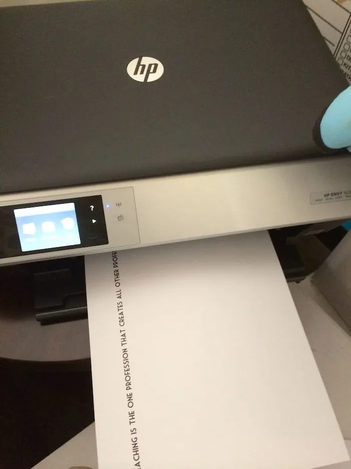 Printing out a quote