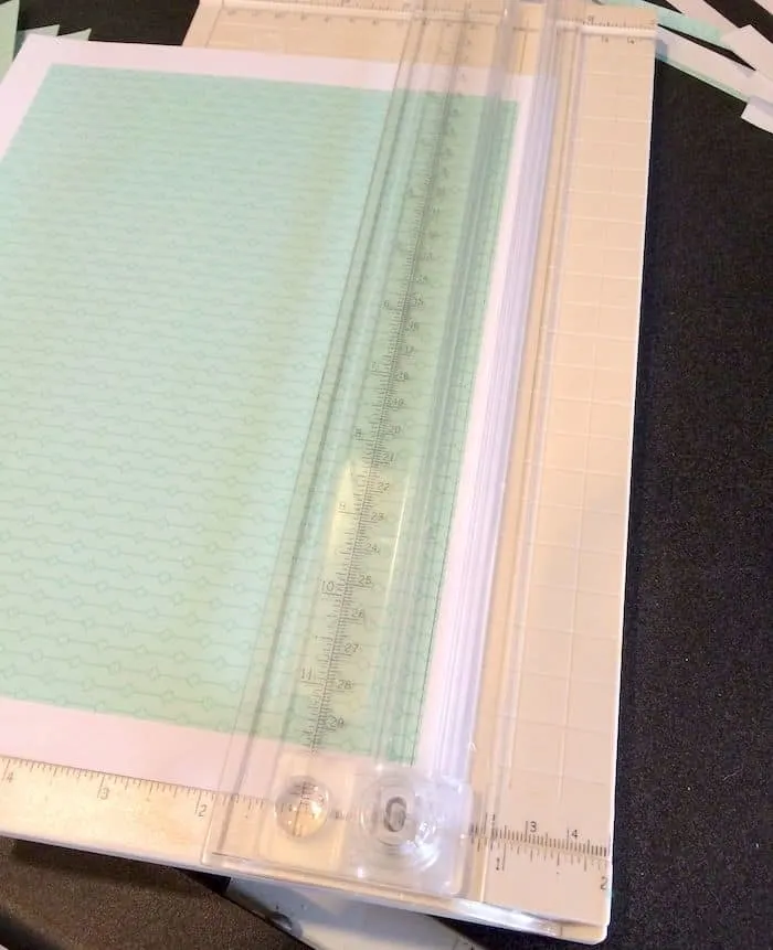 Trimming paper using a paper cutter